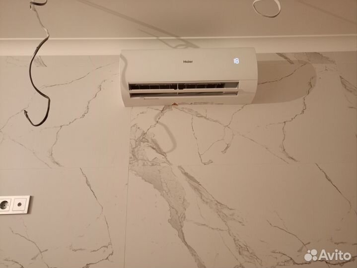 Установка закладка трассы для кондиционеров