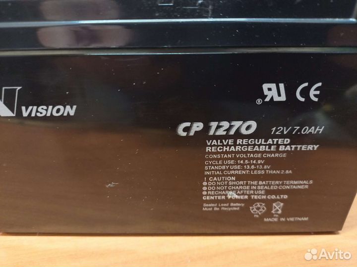 Аккумулятор Vision CP 1270