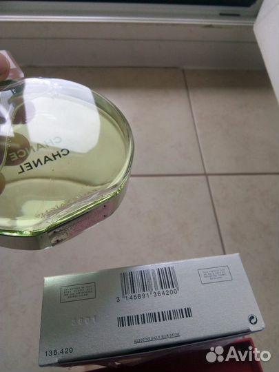 Chanel chance eau tendre 100ml оригинал