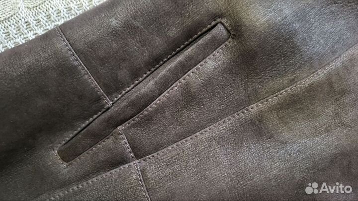 Кожаная дубленка мужская