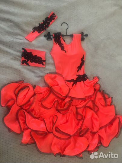 Платье для бальных танцев латина Юниоры-1