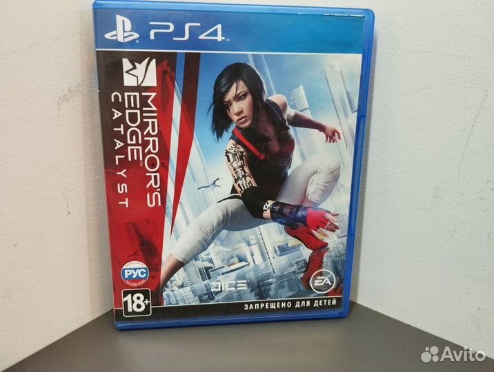 Игровые диски. Sony Playstation 4 Mirrors edge cat