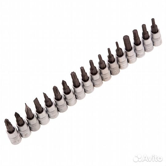 Набор инструментов, 1/2, 1/4, CrV, пластиковый кей