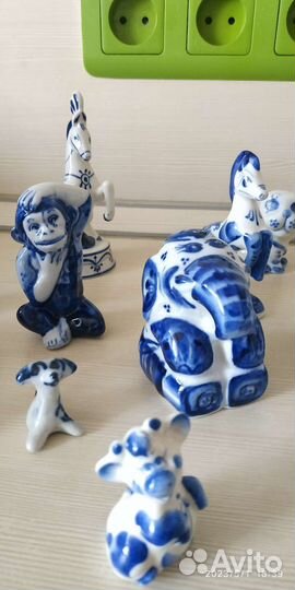 Гжель фигурки статуэтки