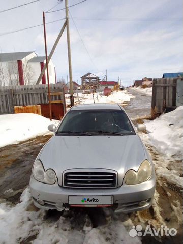 Hyundai Sonata 2.4 AT, 2004, битый, 121 000 км