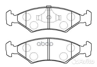 Колодки тормозные дисковые mazda: 121 HP9186 HSB