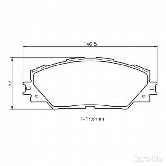 Колодки тормозные дисковые hola BD875