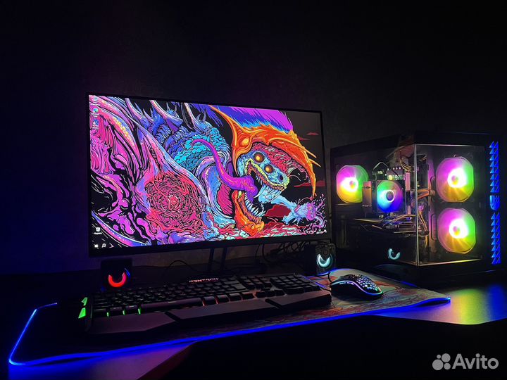 Игровой компьютер с монитором 180/165гц