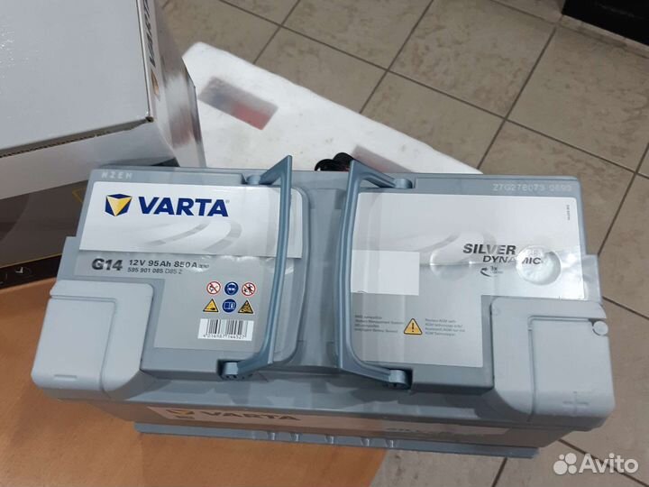 Аккумулятор varta AGM 95 А/ч G14 обр 353x175x190