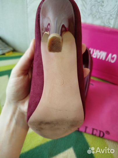 Туфли женские 36 размер красные