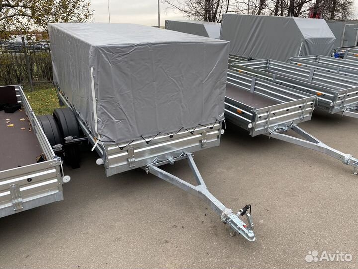 Прицеп мзса с тентом 1.1м внутри. 2.44 на 1.37
