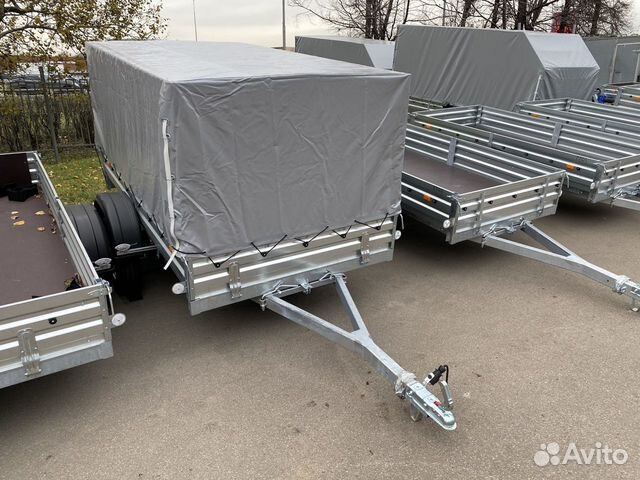 Прицеп мзса с тентом 1.1м внутри. 2.44 на 1.37