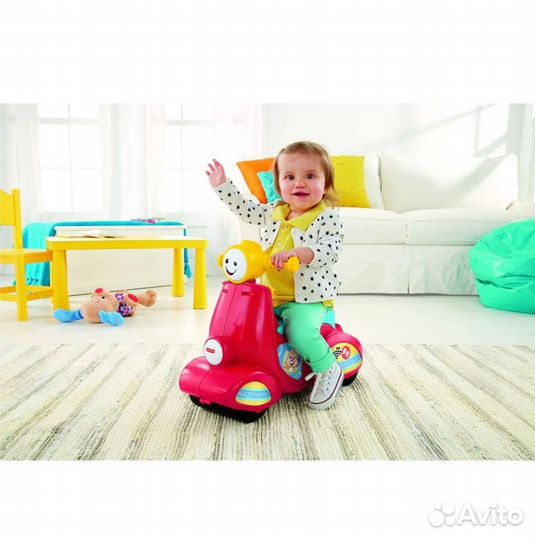 Обучающий скутер каталка машинка Fisher Price
