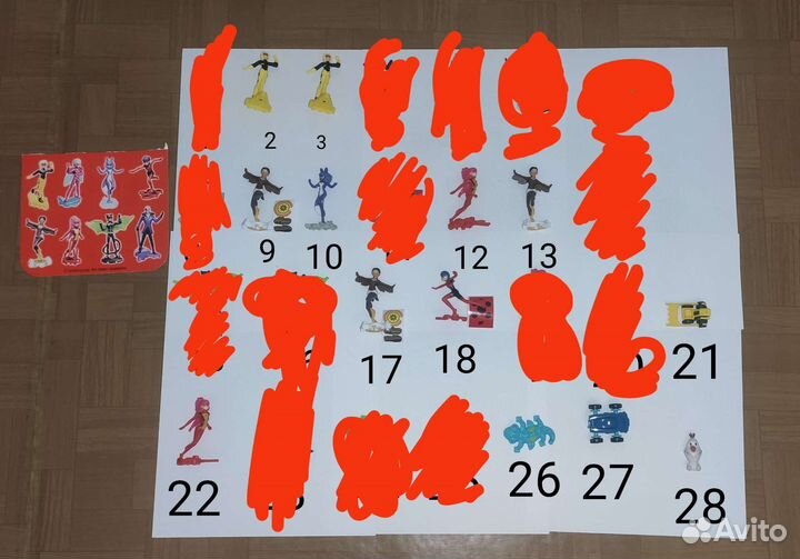 Игрушки из киндера Леди Баг и Супер-кот, Natoons