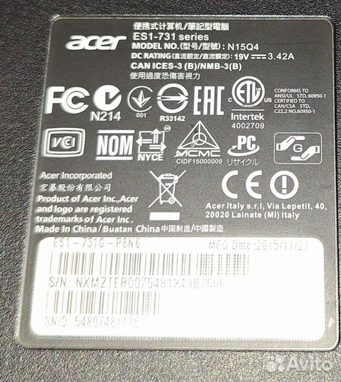 Acer ES1-731G