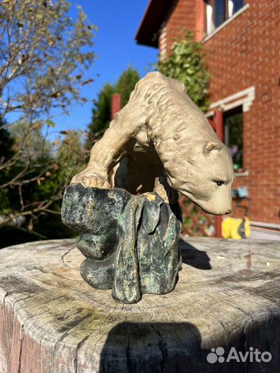 Статуэтка медведь старинная