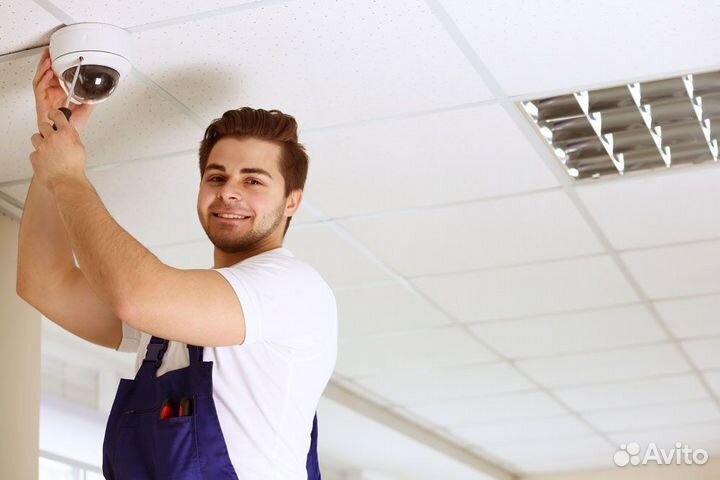 Камера видеонаблюдения с установкой