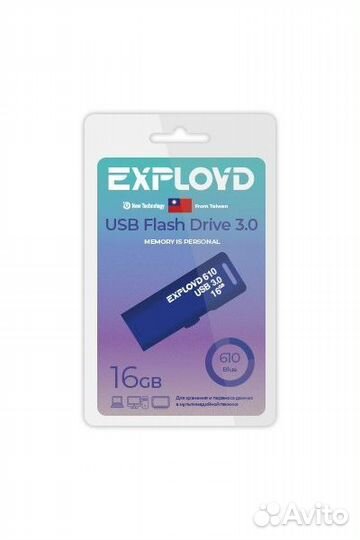 USB-флеш накопитель exployd EX-16GB-610-Blue USB 3