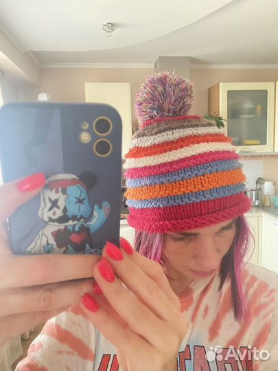 Шапка вязаная женская