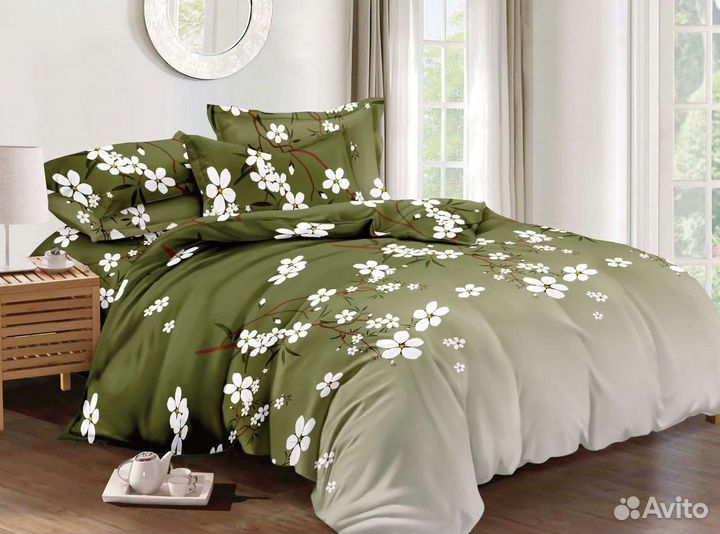 Постельное белье евро новое