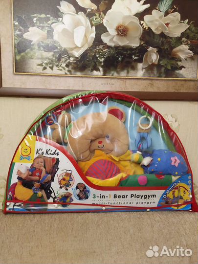 Развивающий коврик 3 в 1