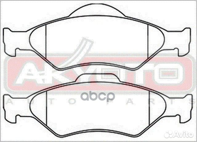 Колодки тормозные дисковые передние AKD-0140 AK