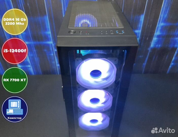 Системник игровой i5-RX7700XT-16DDR4-BPK793185-H610