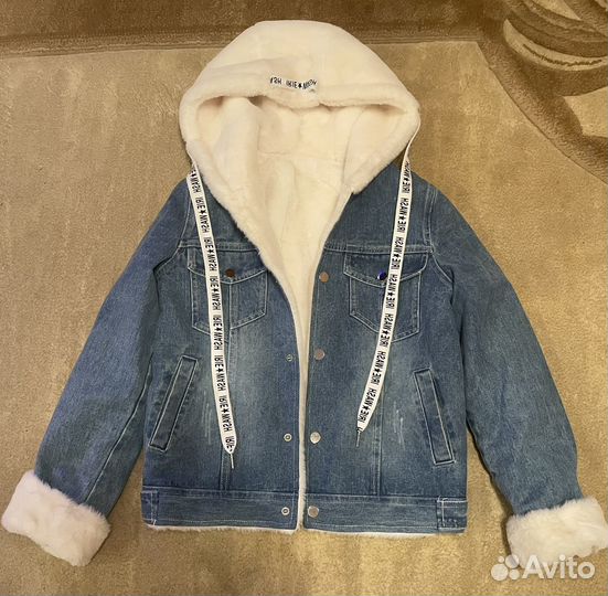 Новая утеплённая джинсовая куртка