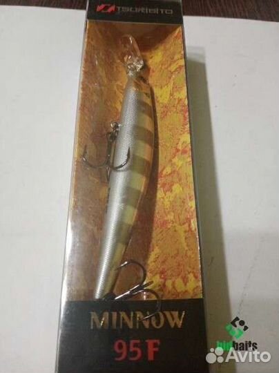 Воблеры Tsuribito Minnow 95F. Цвета в ассортименте