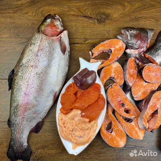 Форель охлажденная, икорная. Карелия