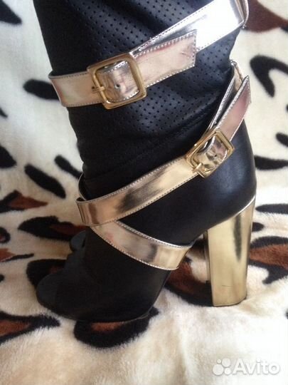 Летние Сапоги натуральная кожа