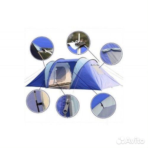 Палатка Lanyu LY-1699, Четырехместная, 2-комнатная