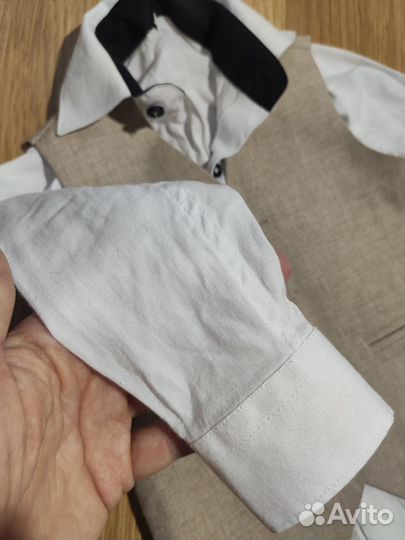 Жилет и рубашка на мальчика 2 года 92 см