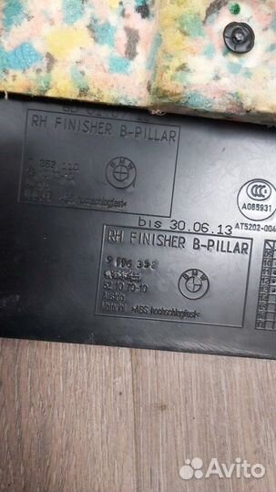 Обшивка стойки правая Bmw 528I F10 N20B20A 2013