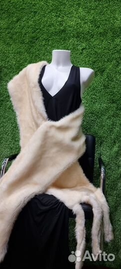 Меховая накидка женская Эко свадебная, вечерняя