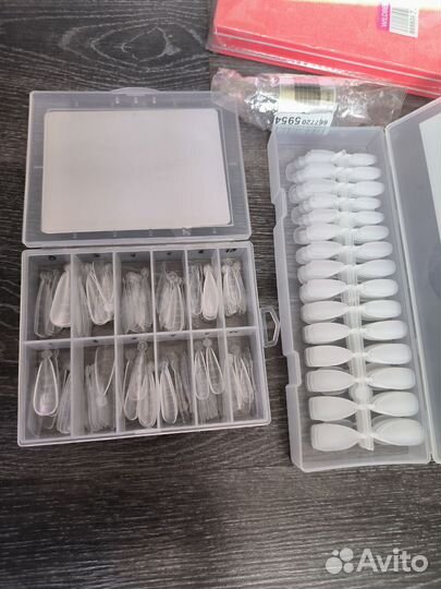 Набор для наращивания ногтей+декор