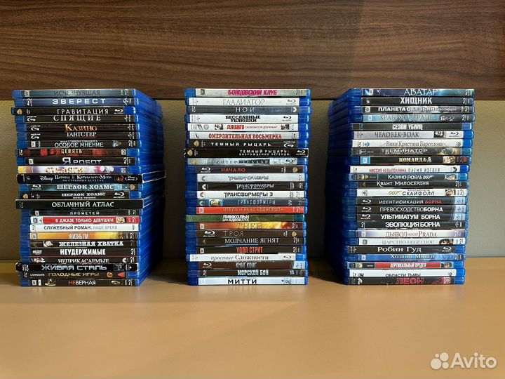 Коллекция дисков Blu-Ray и DVD