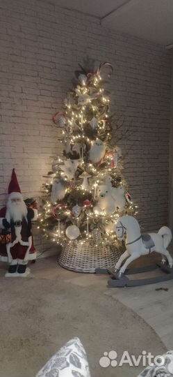 Лошадка-качалка, интерьер новый год декор