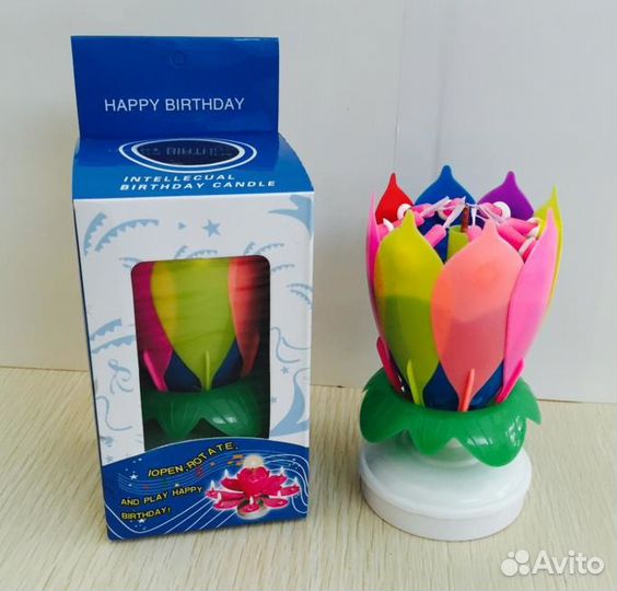 Музыкальная свеча Лотос