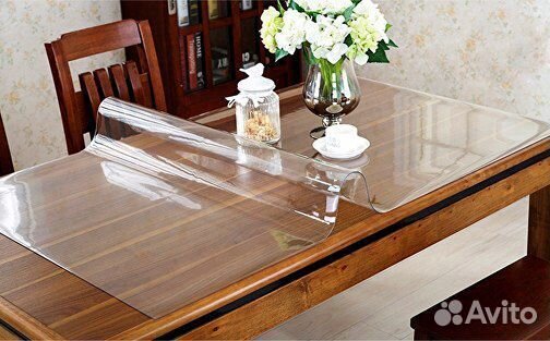 Накладка на стол, мягкое стекло, силиконовая скате