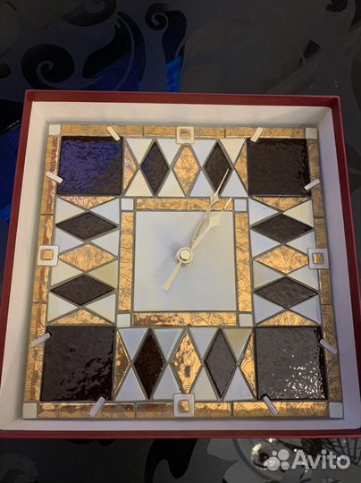 Часы настенные Веницианское стекло