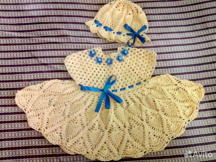 Вязаное платье детское