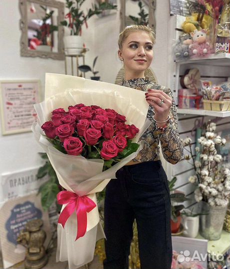 Розы 25 штук 50 см