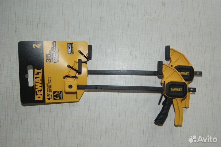 Быстрозажимная струбцина Dewalt 110 мм 2 штуки