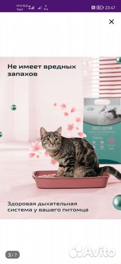 Наполнитель для кошачьего туалета тофу комкующийся