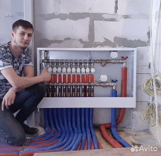 Монтаж отопления, водопровода