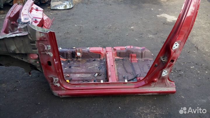 Порог левый со стойками Шевроле Авео Т250 седан