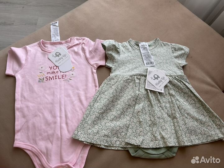 Боди-платье и боди на девочку 80