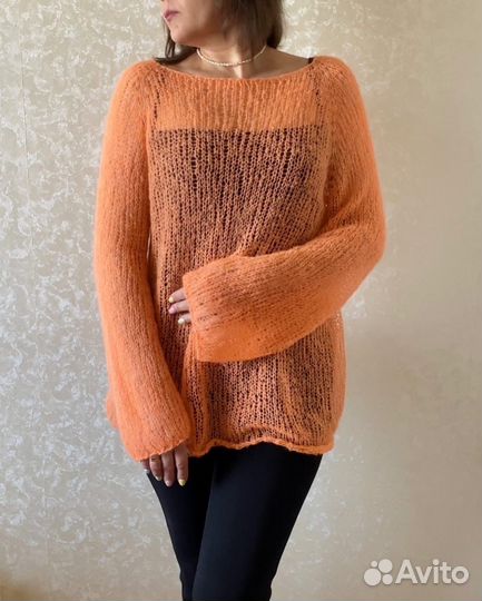 Вязаная паутинка из кидмохера