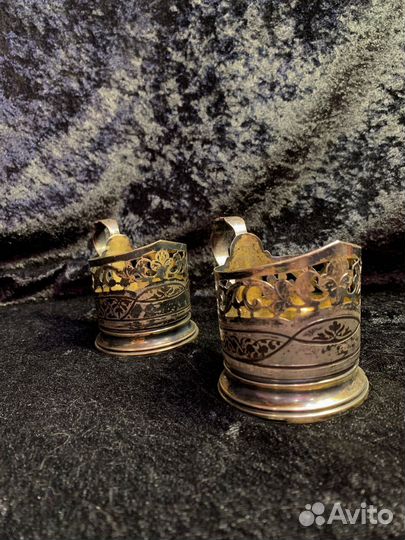 Подстаканник серебряный СССР 875 проба